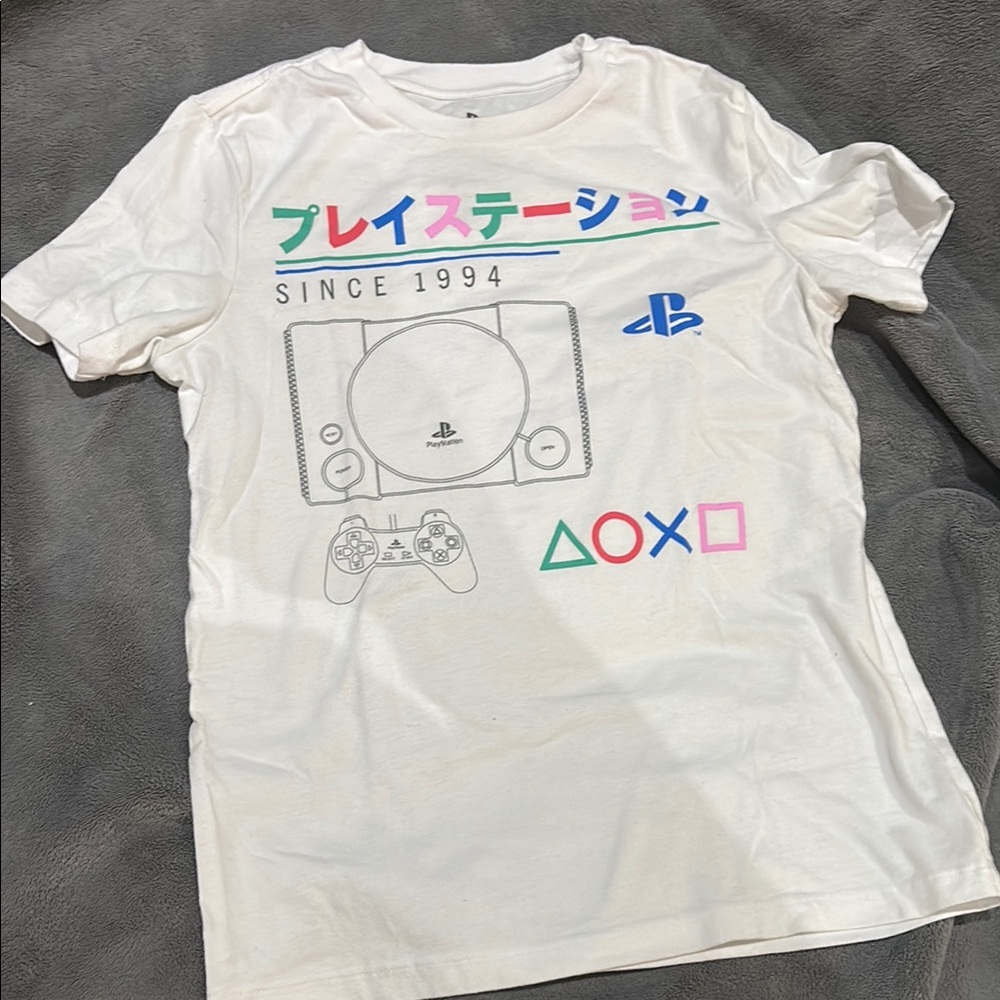 Sony White Graphic T-Shirt